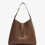 Marcie taupe leather shoulder bag
