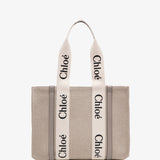 Woody medium grey canvas bag