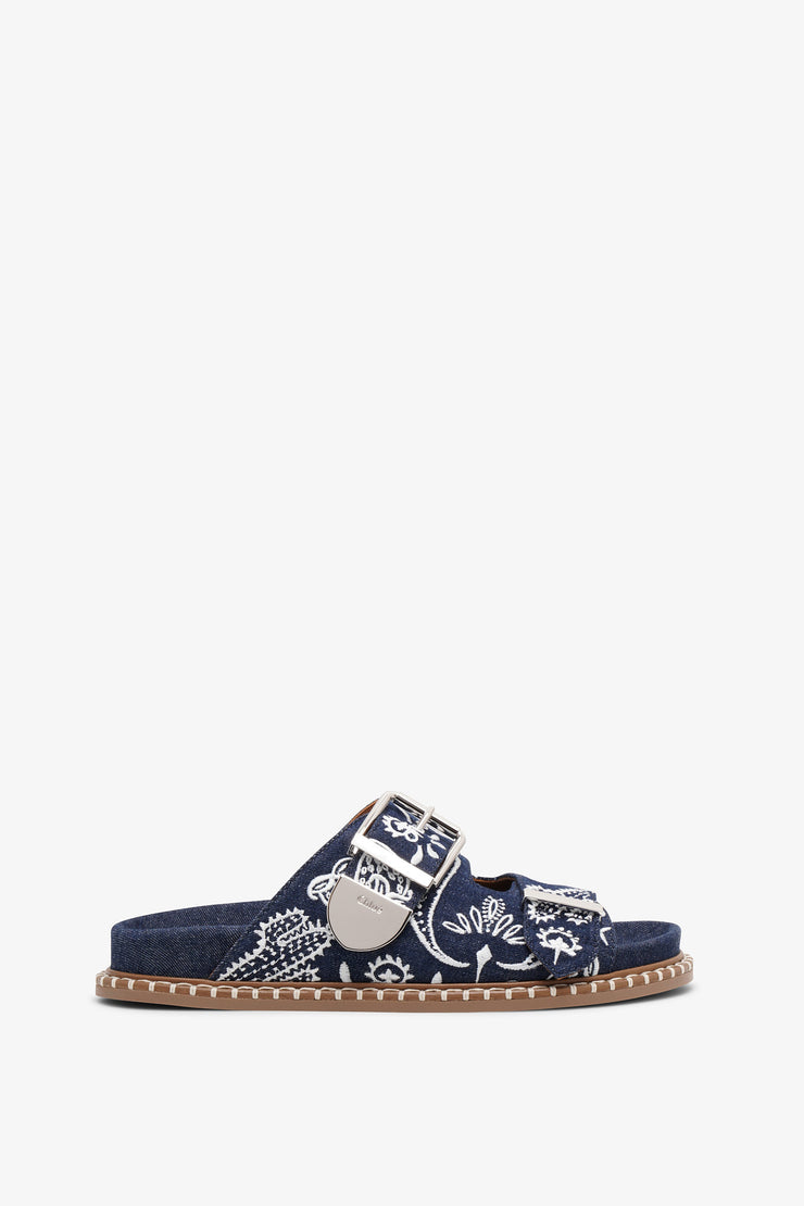 Rebecca denim flats