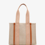 Woody medium beige canvas bag