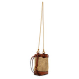 Marcie raffia bucket bag