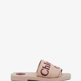 Woody dusty pink slides