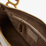 Marcie deep beige leather tote bag
