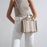 Woody wild grey small tote bag