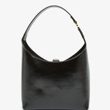 Marcie black leather hobo bag