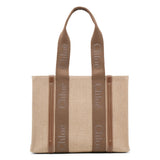 Woody dark brown medium tote bag