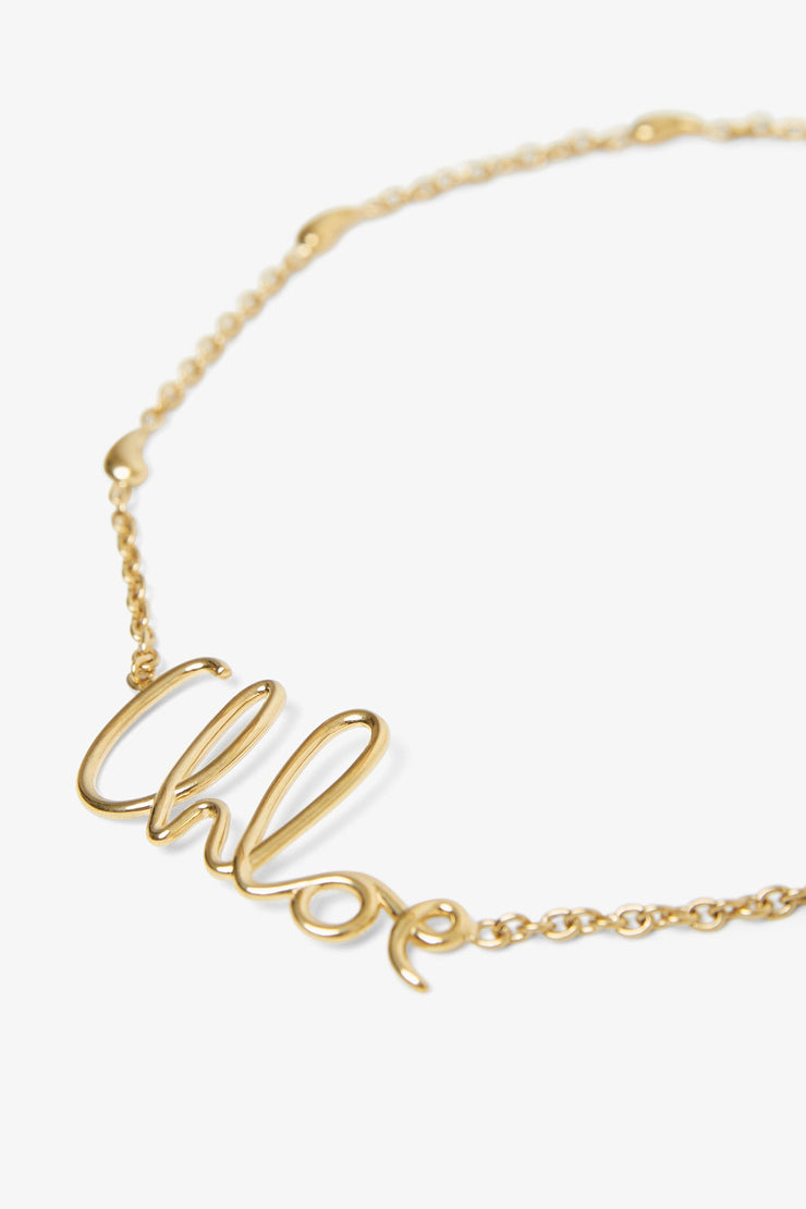 C Chloe gold necklace