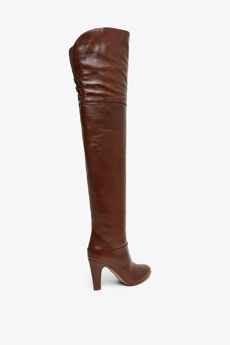 Eve brown over knee boots