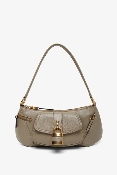 The 99 grey leather shoulder bag