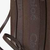 Woody brown small tote bag