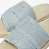 Woody light blue slides
