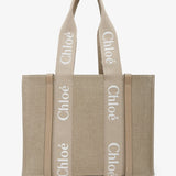 Woody medium light brown canvas bag