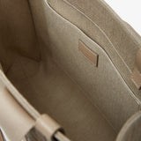 Woody medium light brown canvas bag