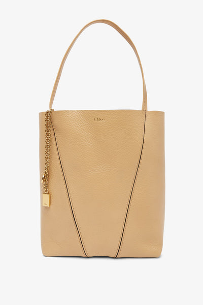 Chloe Spin small light brown tote bag