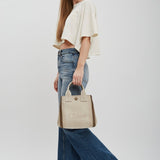 Logo cotton jersey cropped t-shirt