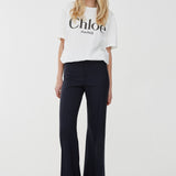 Flared tailored trousers