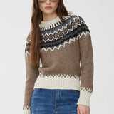 Faire isle wool knit sweater