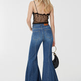 Fluid flare jeans