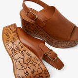 Maxime brown leather sandals
