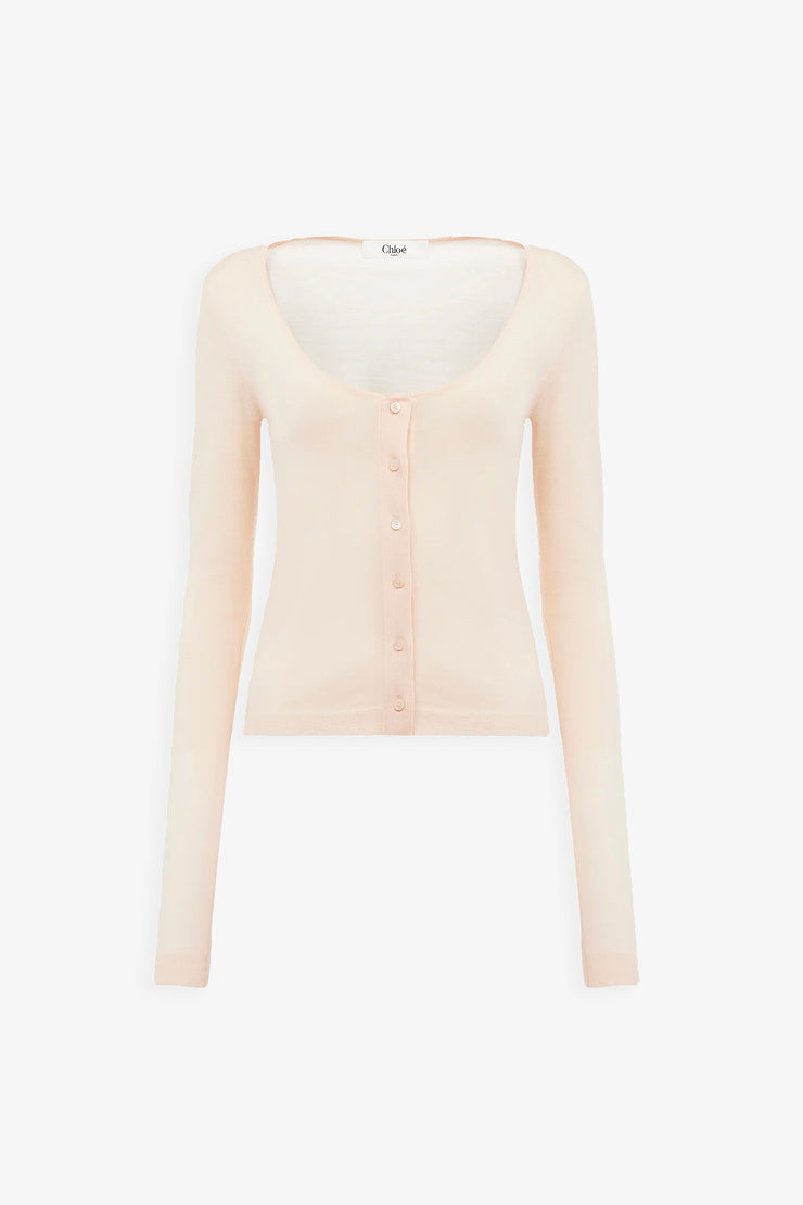 Pink cardigan
