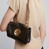 Chloe heritage dark brown shoulder bag