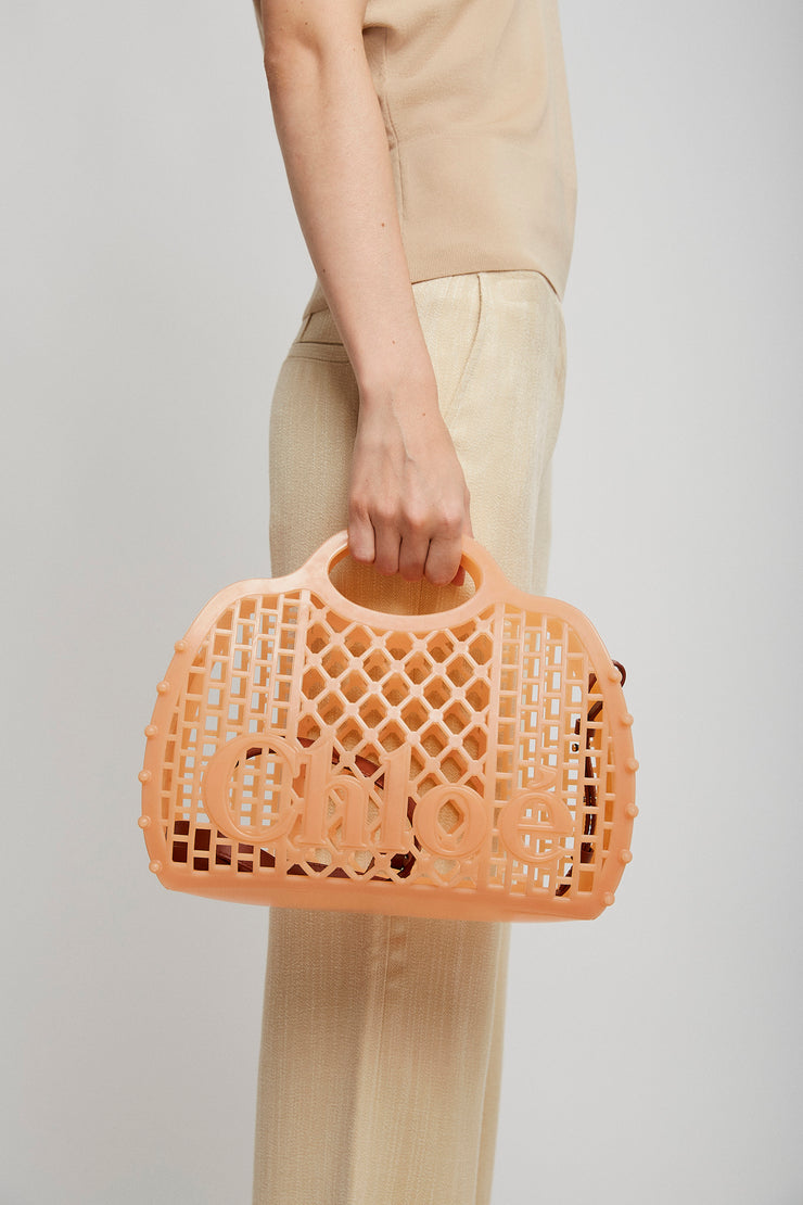 Chloe cage beige jelly bag