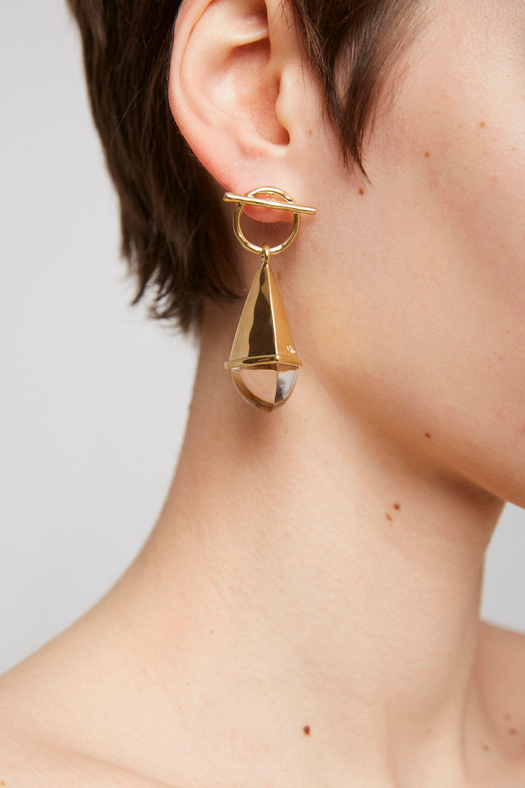 Gold earrings