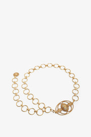 Vintage jewel gold belt