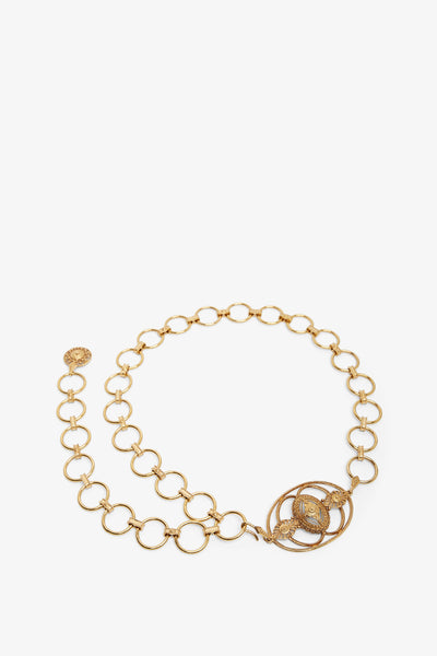Vintage jewel gold belt