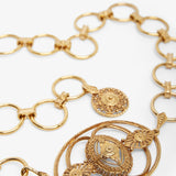 Vintage jewel gold belt