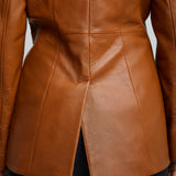 Tailored leather jacket