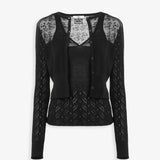 Black knitted top