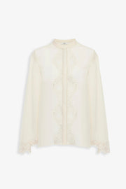 Fluid silk bluse