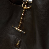 Chloe balloon dark brown bag