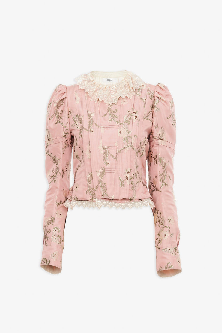 Fitted pink jacket