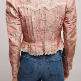 Fitted pink jacket