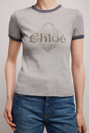 Crew-neck baby fit T-shirt