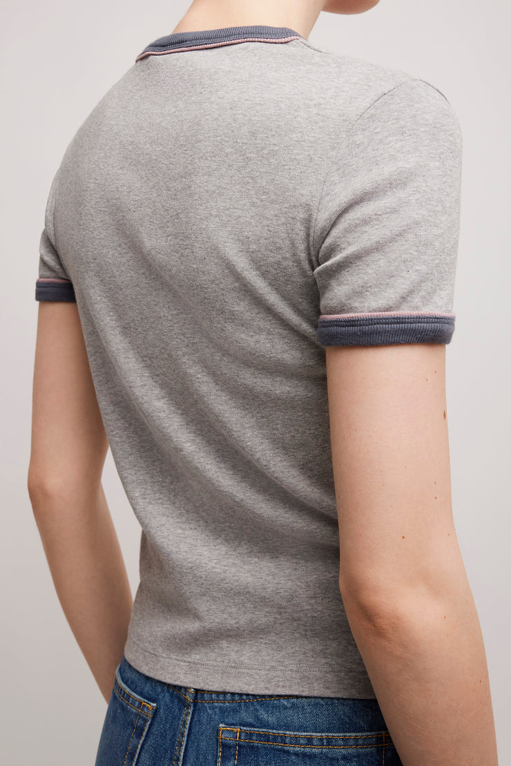 Crew-neck baby fit T-shirt