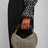 Summer Banana mini silver bag