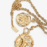 Vintage gold charms necklace