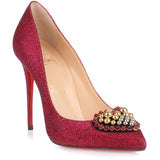 Coralta Mia 100 cerise glitter pump