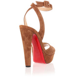 Louloudancing 140 tan suede sandal