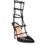 Kadreyana 100 black leather cage pump