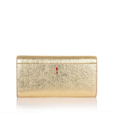 Vero Dodat gold leather clutch