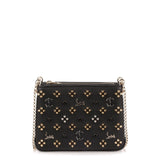 Triloubi small black logo studded bag