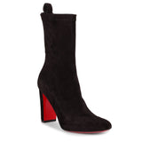 Gena 85 black suede stretch boot