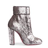 Moulamax 100 silver sequin bootie