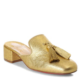 Barry 35 metallic gold leather mules