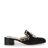 Evening sun 35 black suede mules