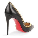 Irishell 100 black leather pumps